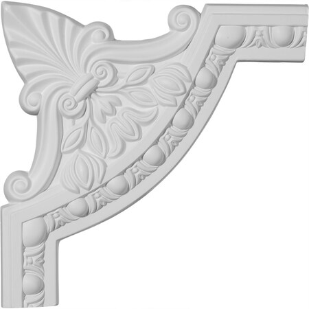 Ekena Millwork 10 1/4"W x 10 1/4"H Raymond Egg & Dart Panel Moulding Corner (matches moulding PML02X00RA) PML10X10RA